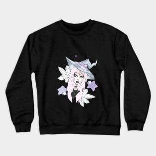 CRYSTAL WITCH // pink Crewneck Sweatshirt